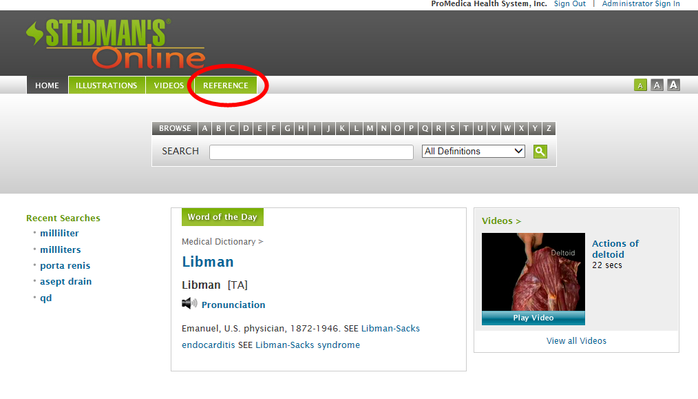 Stedman's abbreviations