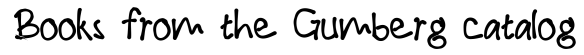 books from gumberg