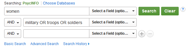 PsycINFO search