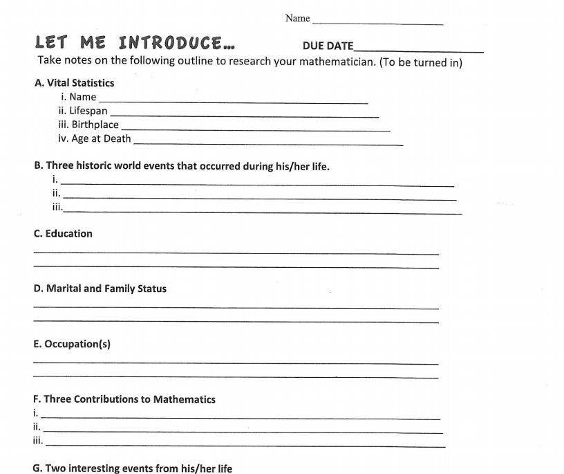 Home - Mathematicians - LibGuides at Trinity High School (PA)