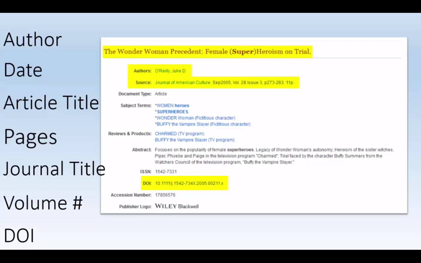 How to cite pubchem apa image