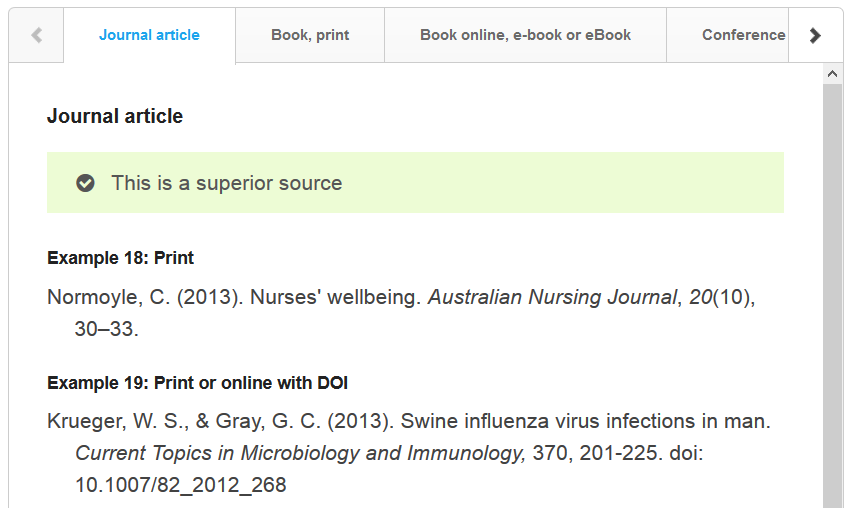 screenshot of Study Skills page