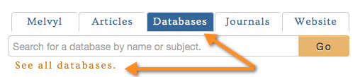database search screenshot