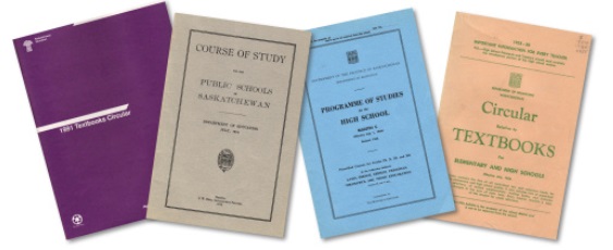 Covers of textbooks