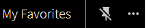 Screenshot of My Favorites option
