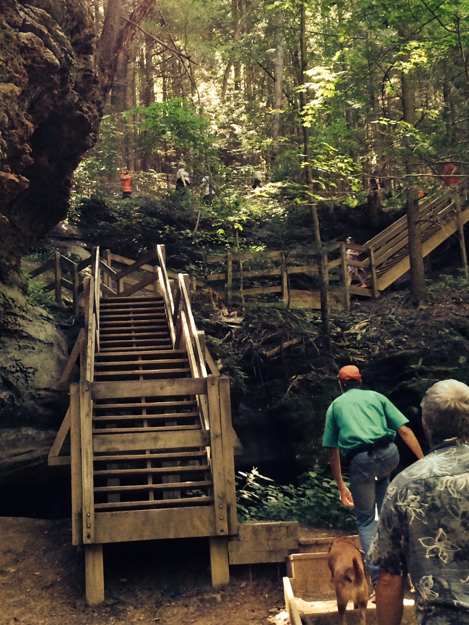 rock climbing in the Hocking Hills