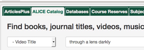 Alice Catalog example