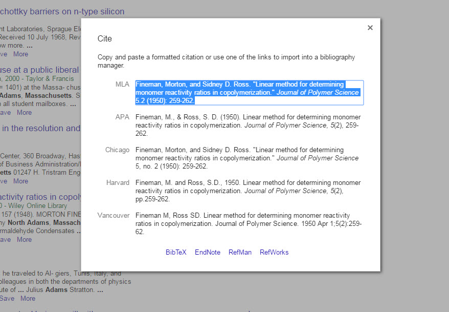 Google Scholar Citing Sources Research Guides At Massachusetts 