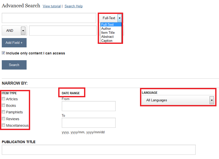 Modes de recherche JSTOR BiblioGuides at Sorbonne Universités