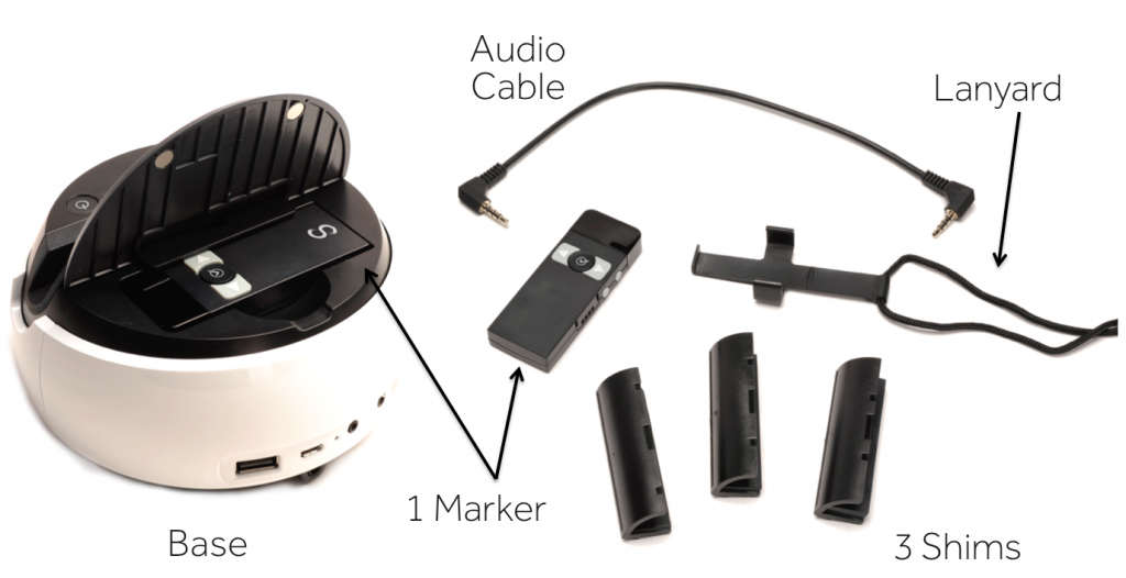 Picture of the different components for the Swivl Robot