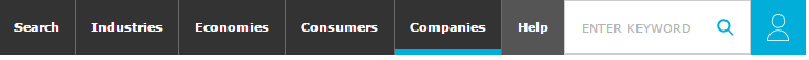 Top navigation bar with Companies highlighted