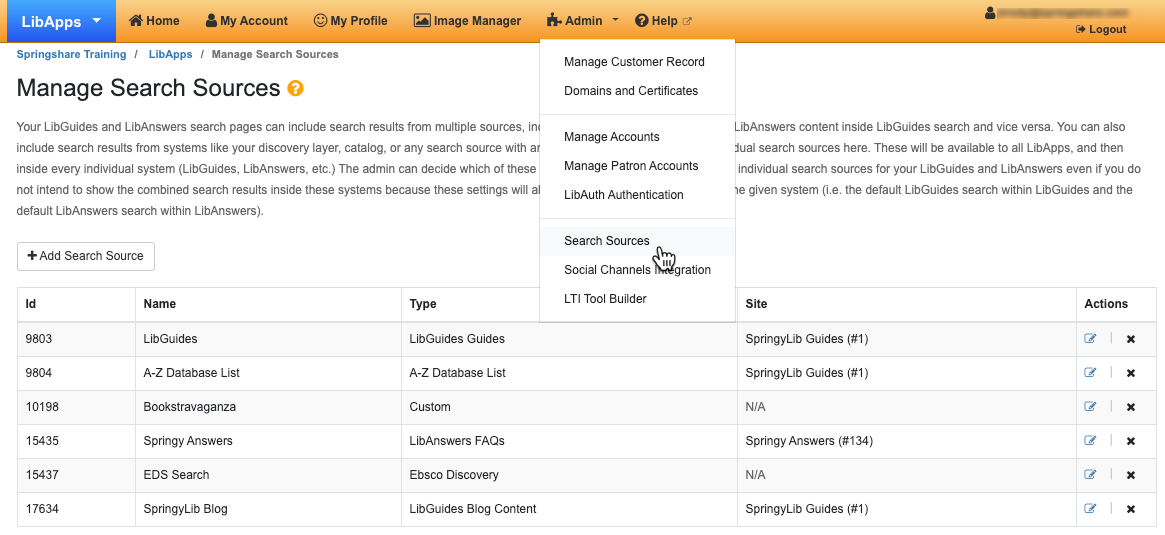 What are search sources? Help Center
