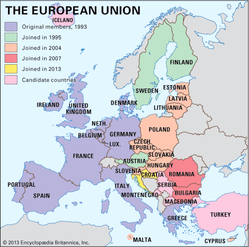 European Union map