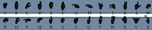 [ sign language alphabet ]