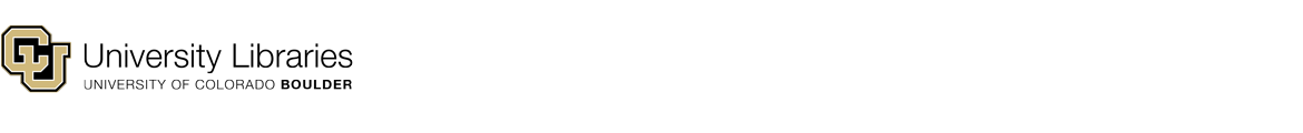 UC Boulder University Libraries lockup branding banner