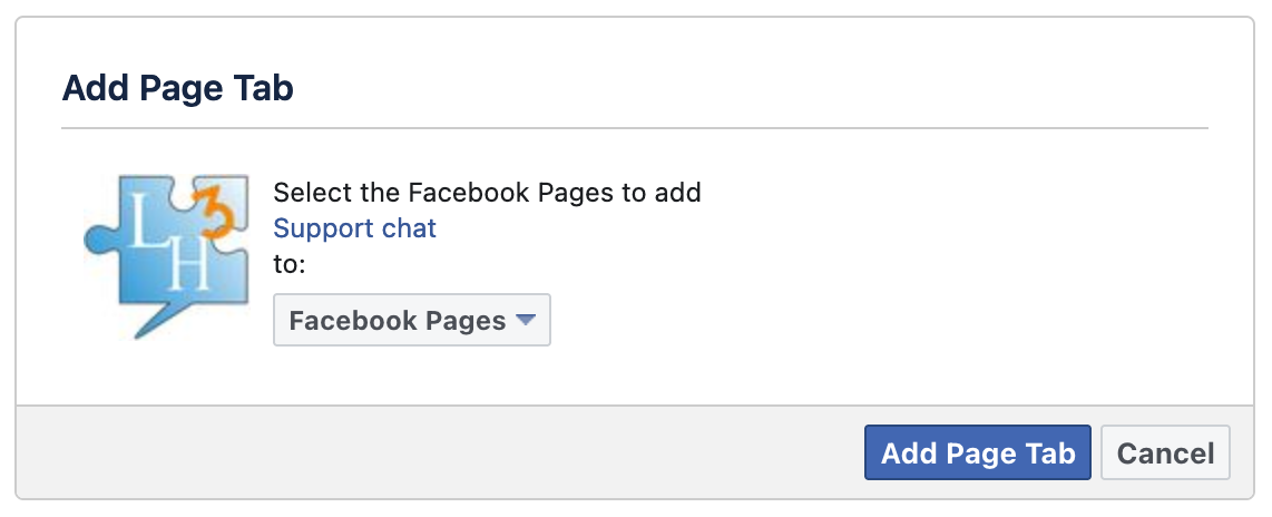 If successful, Facebook will ask to which page you'd like to add your ...