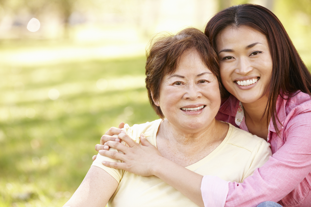 Chinese mother and daughter