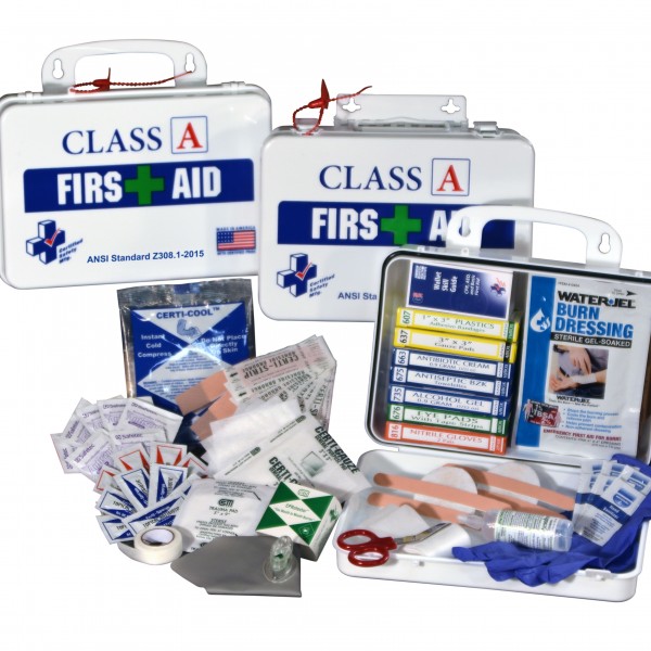 2015 ANSI OSHA First Aid Kit 18 Unit Metal LifeSavers, Inc.