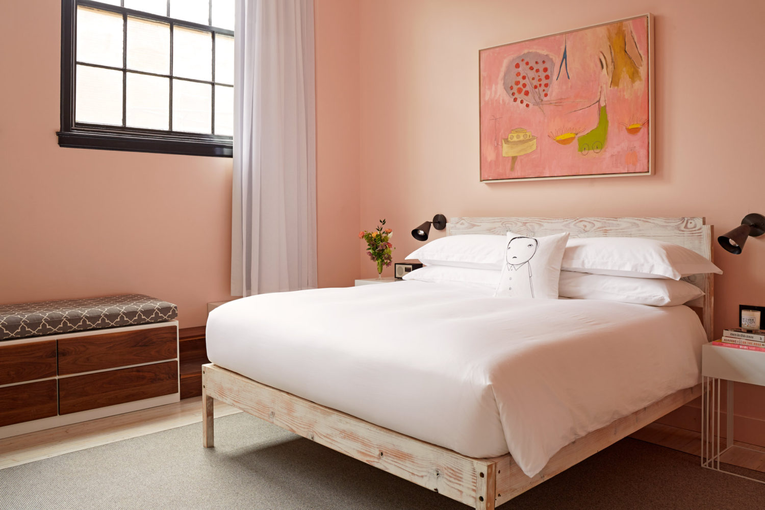 Guest Room at the Quirk Hotel 