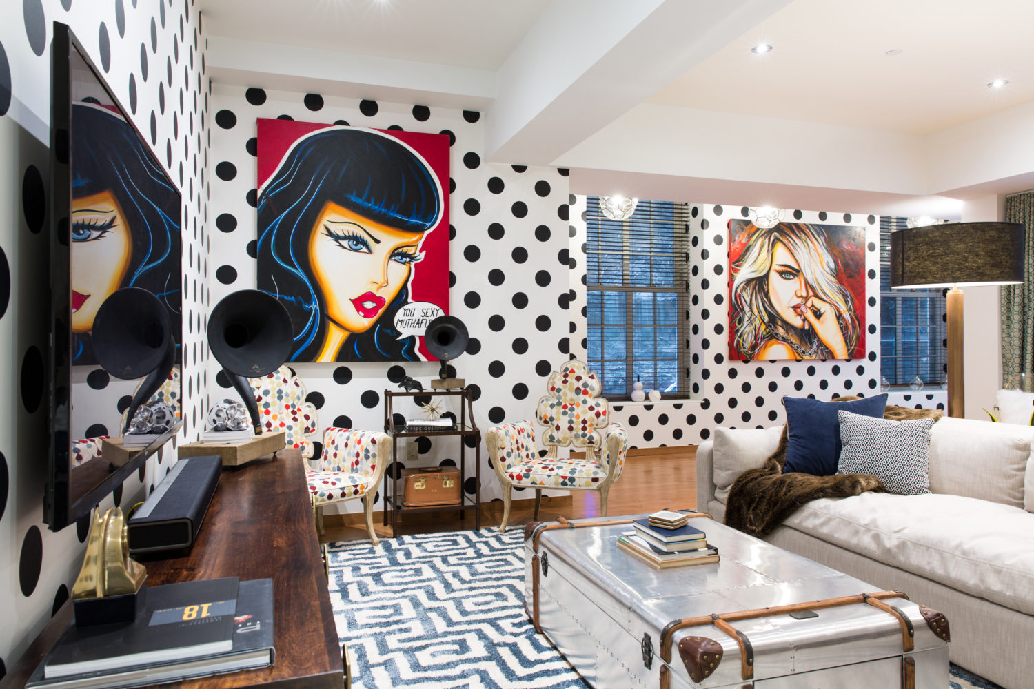 Washington Square Park Eclectic Home designed by Joe Human- Manhattan, NY
