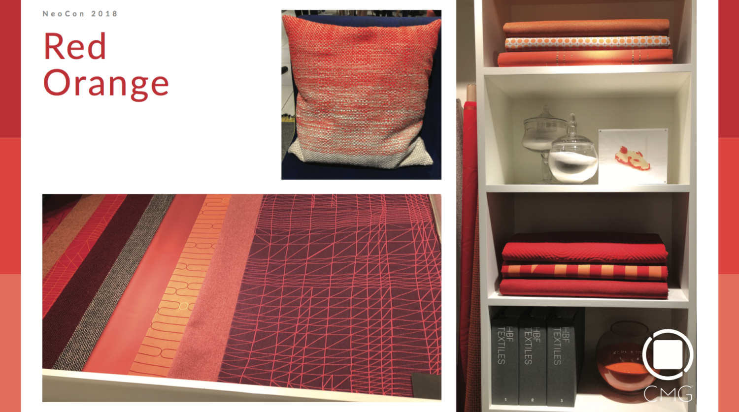 NeoCon Roving Report, Red Orange Trend