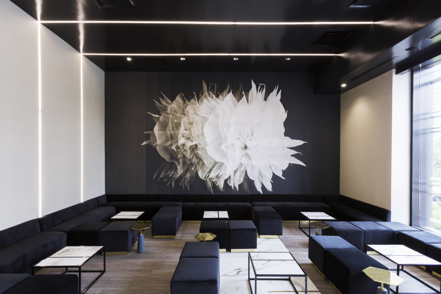 Saks 51fifteen Entrance/Main Bar, Designed by Nina Magon, Photo by Julie Soefer