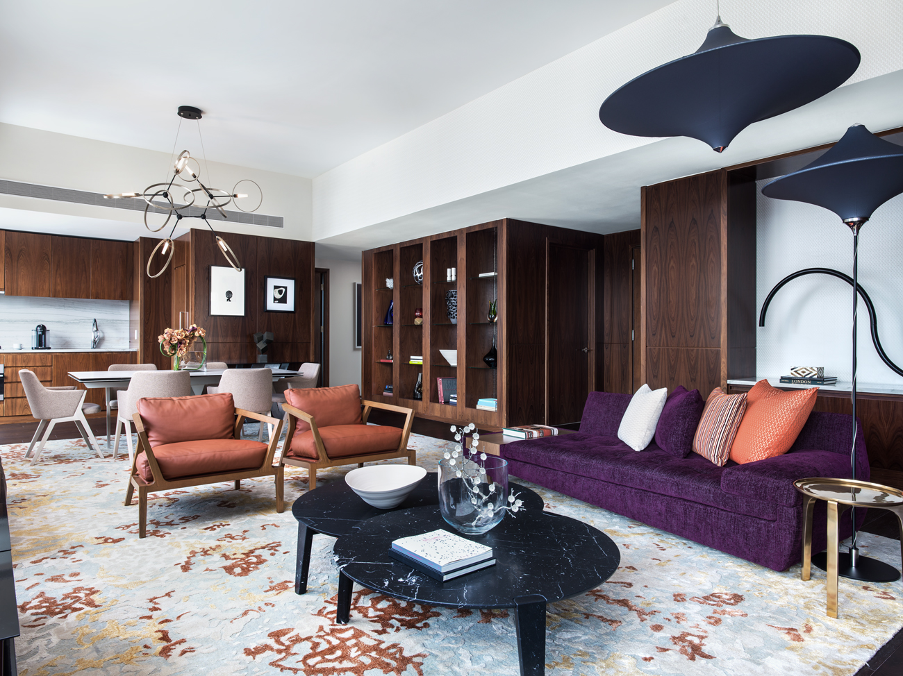 Roche Bobois Presidential Suite, Living Room, Photo by Michael Weber