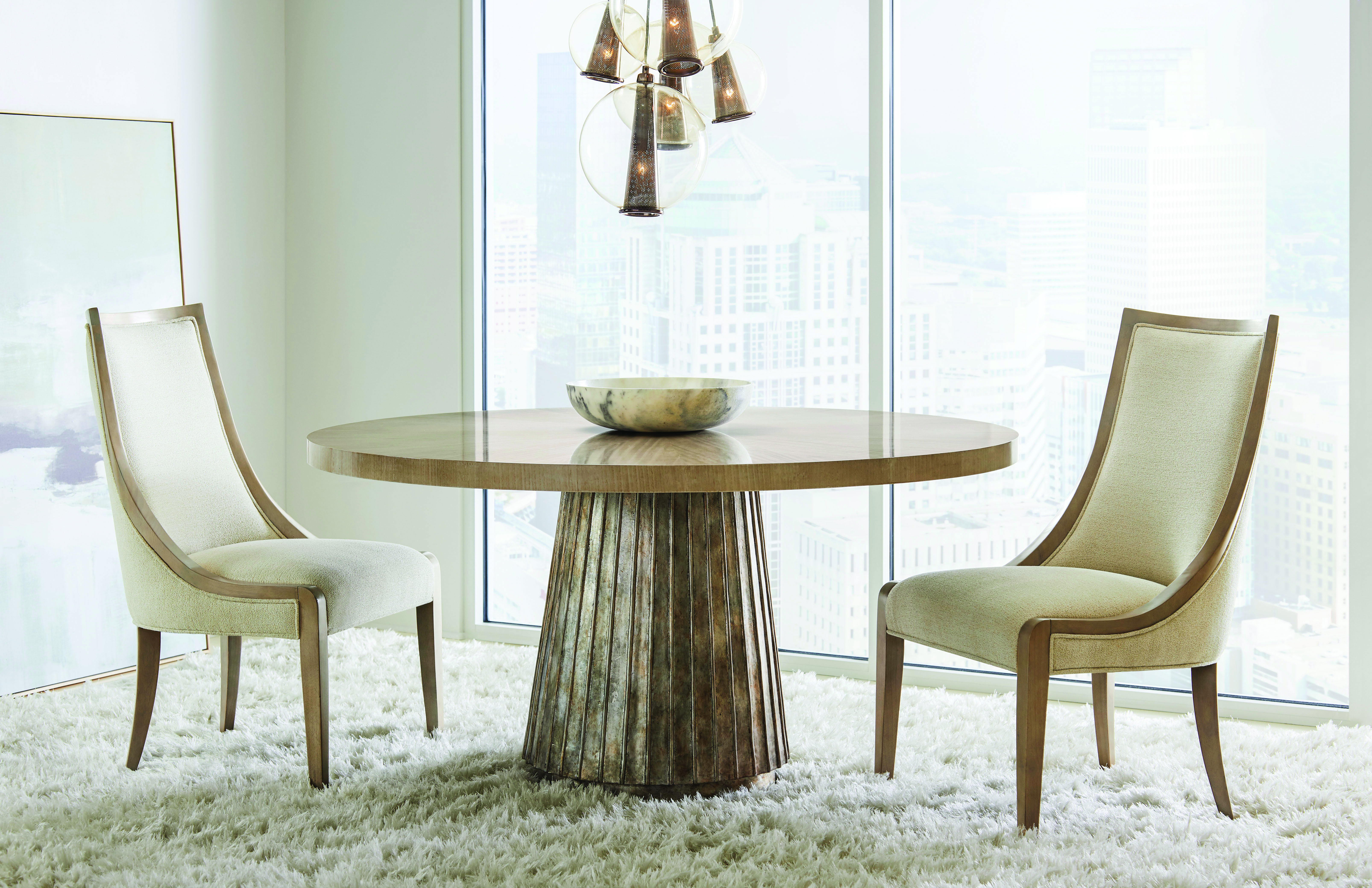 Art of the Table: Clean contemporary forms characterize Stanley Furniture's Revival Collection