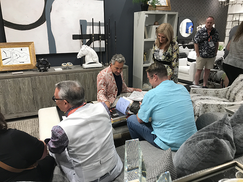 Thom Filicia from "Get a Room with Carson and Thom", signing books in Vangaurd in Las Vegas