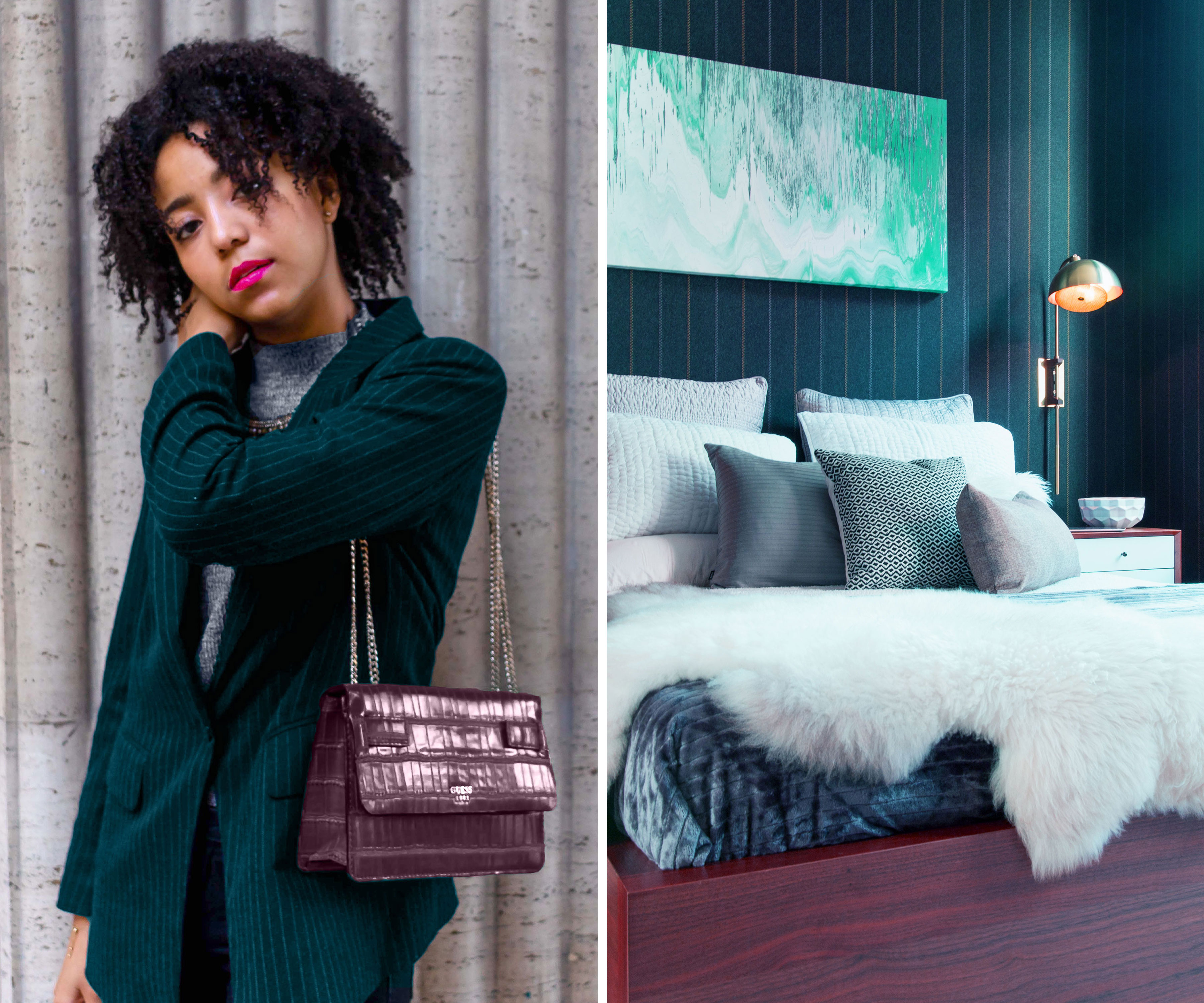 Life-Styled by Stacy Garcia_Color Crush: Zeus_Left: Justin Essah via unsplash_Right: Designs by Human