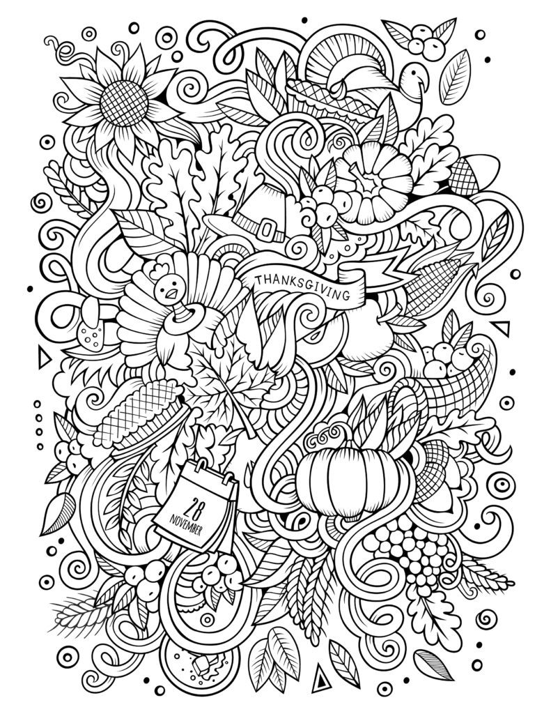 Thanksgiving Free To Color For Children Thanksgiving Kids