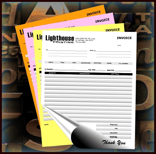 carbonless forms ncr forms full color printing invoices ncr form