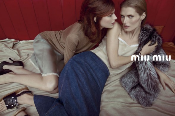 Bette Franke e Malgosia Bela 201212-miu-miu-campanha-4