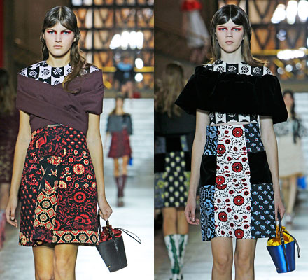 miu miu patchwork bolsa