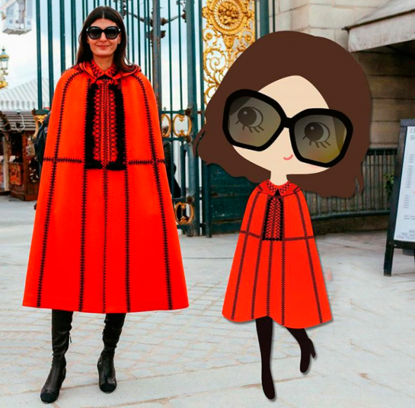Reparem na proporção - continua perfeita quando a roupa vai para a bonequinha! 170316-atou-editorachefe-voguejapao