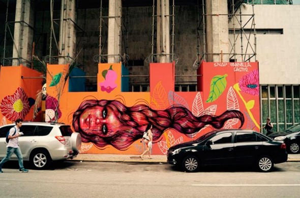 Ela representa o grafite brasileiro e feminista no Brasil e em vários países. Aqui, ela dá aulas de graffiti pra quem nunca pintou e, nos Estados Unidos, participa de um projeto que auxilia mulheres estrangeiras (principalmente brasileiras) que sofrem agressões de seus maridos americanos. Tem sua arte grafitada nos muros de Paris, Johannesburgo, Toronto, Santiago, Viena e muito mais 210316-grafiteiras-panmelacastro