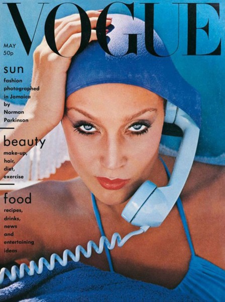 As duas recriam a 1ª capa de Jerry pra revista, em 1975 100516-editorial-vogue-mae-10