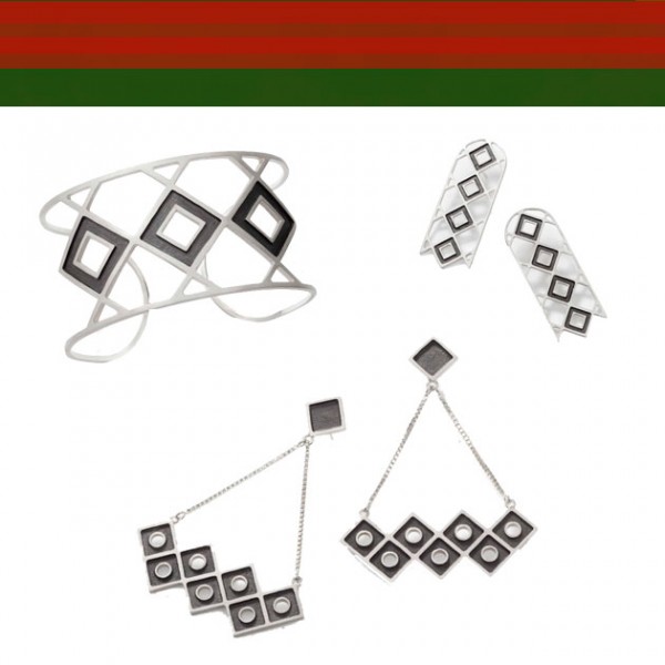 Essas peças são da marca Hilea - o bracelete custa R$ 990, o brinco Tivana (abaixo) custa R$ 595 e o brinco Uba (acima) R$ 587 - metade da renda é revertida pro povo Ashaninka, que vive na Floresta Amazônica no estado do Acre. Uau! 211116-compras-com-proposito-natal-17