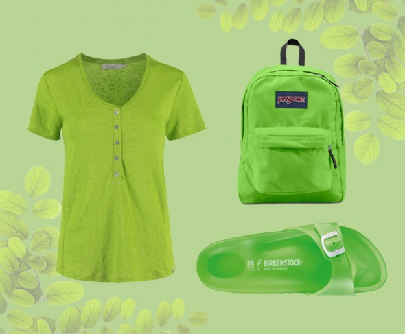 Camiseta Richards (R$ 239), mochila Jansport (R$ 149) e Birkenstock de EVA (R$ 169,90) 201216-consumo-greenery-8