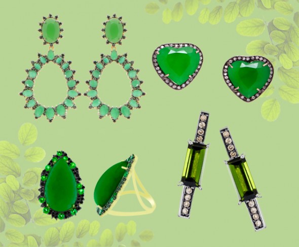 Brincos Santa Prata (R$ 330) e Luli Martins (R$ 9.190), anel Le Zil (R$ 5.010) e brinco Animale (R$ 3.690) 201216-consumo-greenery-9
