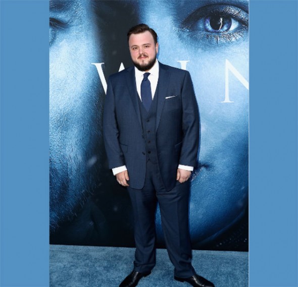 John Bradley-West, o Samwell Tarly, todo de azul! E aí, ansioso com a estreia? 140717-premiere-game-of-thrones-14