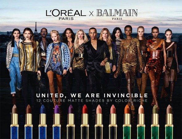Vem ver mais fotos do exército da Balmain escalado pras fotos da 1ª linha de batom da marca! 240817-balmain-e-loreal-03