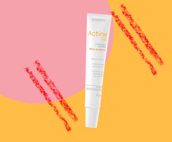 O Actine Trat (R$ 69,90) é um creme de tratamento pra peles oleosas e acneicas com marcas e imperfeições. Ele promete redução da acne e poros visíveis, clareamento de manchas e controle da oleosidade por até 9h 250917-actine