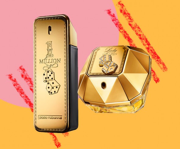 As clássicas fragrâncias 1 Million e Lady Million ganham uma versão luxuosa inspirada no jogo Monopoly: Lady Million Monopoly tem notas de flores brancas e mel-patchuli (R$ 439) e 1 Million Monopoly é um perfume âmbarado com couro (R$ 399) - ambos à venda na Sephora 250917-onemilion