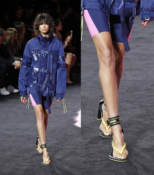 Chinelo de salto com tornozeleira? Teve no desfile da Fenty X Puma x