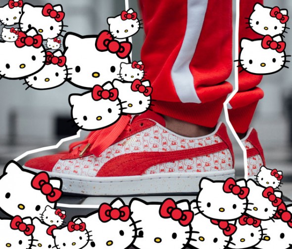 Toda a fofura da gatinha japonesa no seu Puma! O modelo faz parte da campanha em comemoração aos 50 anos do clássico modelo Suede da marca! Vem ver mais hello-kitty-project