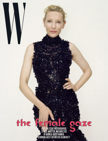 São 4 capas e 9 colaboradoras na edição da 50918-cate-blanchett-w-01