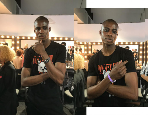 Rodrigo Somália, @rodrigosomalia, é veterano no mundo da moda. Aos 30 anos, o modelo de Porto Alegre já desfila há 8 e diz que seu sonho é estar nas passarelas da Gucci 291018-diversidade-no-spfw-18