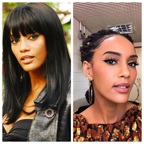 Taís Araujo de cabelo alisado e cabelo assumido! 150119-10yearchallenge32