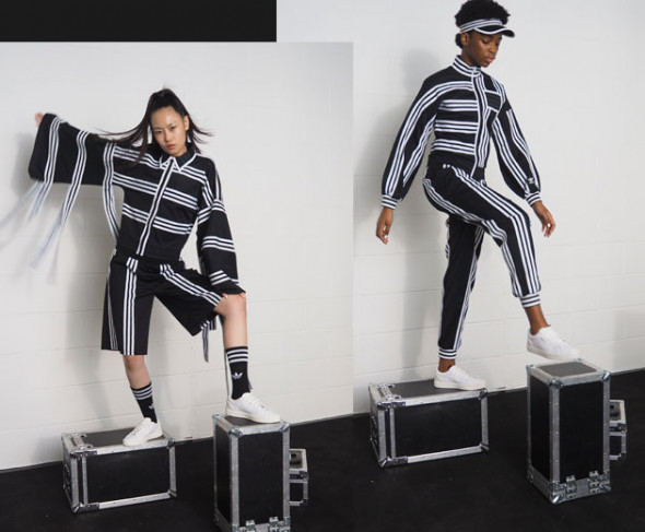A designer nova-iorquina criou a coleção enquanto estudava moda na Parsons. Imagina você criar uma coleção na faculdade e ela ser aprovada e vendida em uma marca grande como a Adidas? 170419-Adidas2